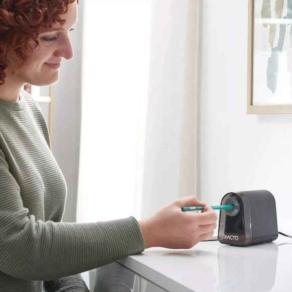 X-ACTO Mighty Mite Electric Pencil Sharpener Colored Pencil 757673 NEW - Picture 5 of 10